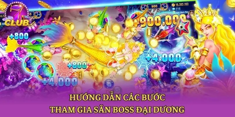 Hướng dẫn các bước tham gia săn boss đại dương